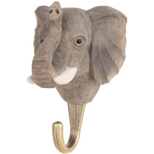 Load image into Gallery viewer, Hand Carved Elephant Hook