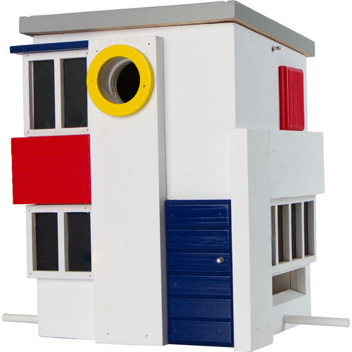 Multiholk - De Stijl House Bird Feeder Bird House