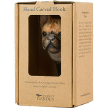 Load image into Gallery viewer, Hand Carved French Bulldog Hook