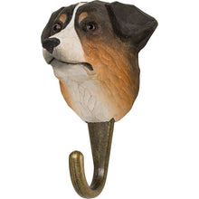 Load image into Gallery viewer, Hand Carved Australian Shepherd Hook