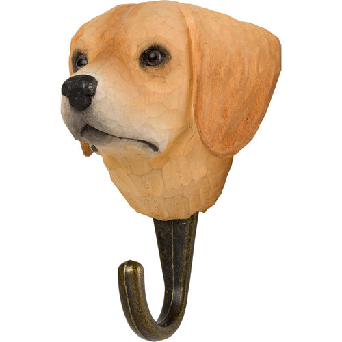 Hand Carved Golden Retriever Hook