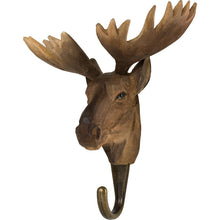 Load image into Gallery viewer, Hand Carved Moose Hook