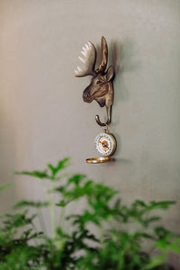 Hand Carved Moose Hook