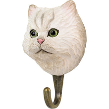 Load image into Gallery viewer, Hand Carved Persian Cat Hook