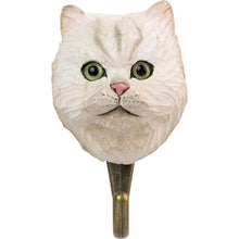 Load image into Gallery viewer, Hand Carved Persian Cat Hook