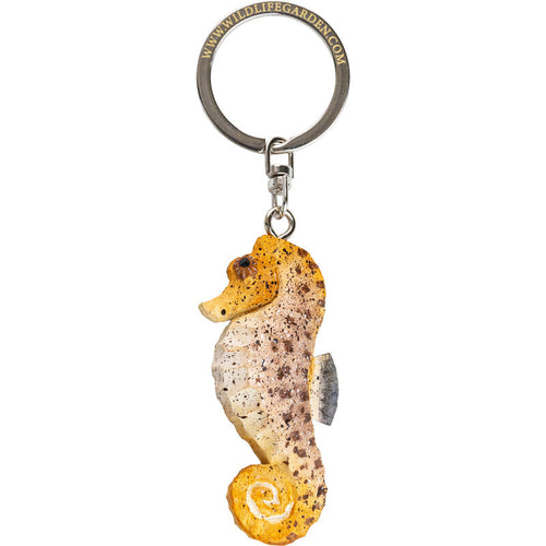 Hand Carved Seahorse Keyring