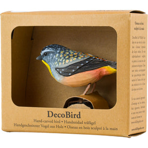 Hand Carved DecoBird Spotted Pardalote