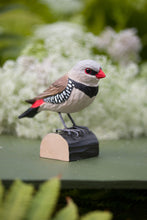 Load image into Gallery viewer, Hand Carved DecoBird Diamond Firetail