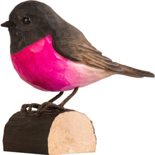Load image into Gallery viewer, Hand Carved DecoBird Pink Robin
