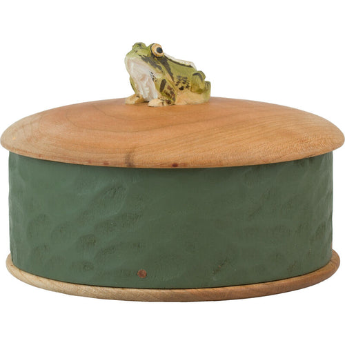 Wooden Frog Box