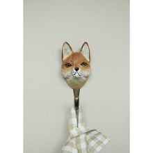 Load image into Gallery viewer, Hand Carved Red Fox Hook
