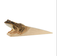Load image into Gallery viewer, Hand Carved Moor Frog Doorstop