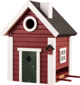 Multiholk - Red Cottage Bird Feeder Bird House