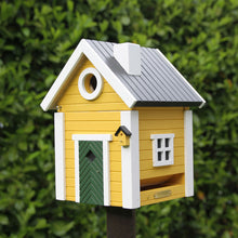 Load image into Gallery viewer, Multiholk - Yellow Cottage Bird Feeder Bird House