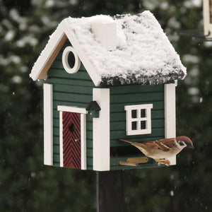 Multiholk - Green Cottage Bird Feeder Bird House