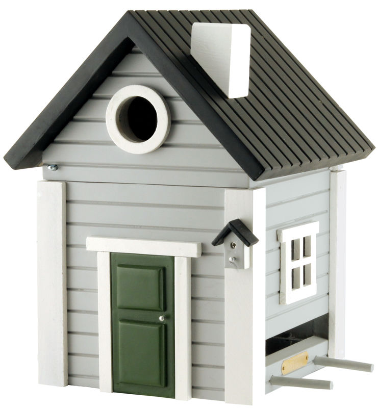 Multiholk - Grey Cottage Bird Feeder Bird House