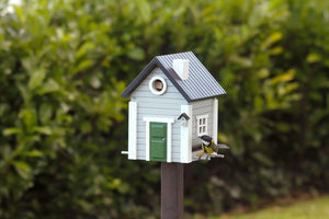 Multiholk - Grey Cottage Bird Feeder Bird House