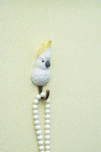 Hand Carved Cockatoo Hook