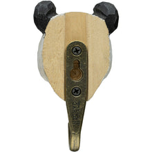 Load image into Gallery viewer, Hand Carved Panda Hook