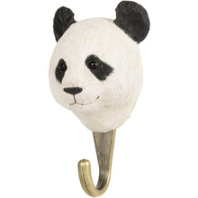 Load image into Gallery viewer, Hand Carved Panda Hook