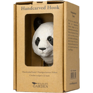 Hand Carved Panda Hook