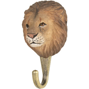 Hand Carved Lion Hook