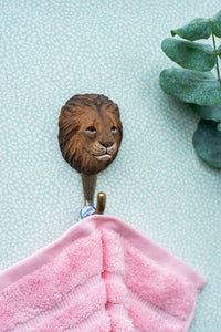 Hand Carved Lion Hook