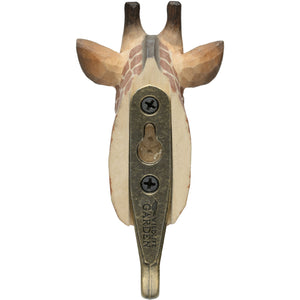 Hand Carved Giraffe Hook