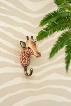 Load image into Gallery viewer, Hand Carved Giraffe Hook