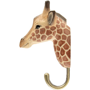 Hand Carved Giraffe Hook