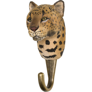 Hand Carved Leopard Hook
