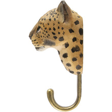 Load image into Gallery viewer, Hand Carved Leopard Hook