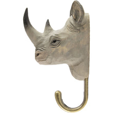 Load image into Gallery viewer, Hand Carved Rhino Hook