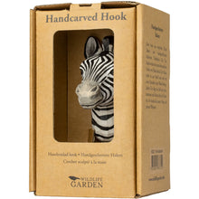 Load image into Gallery viewer, Hand Carved Zebra Hook