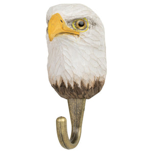 Hand Carved Bald Eagle Hook