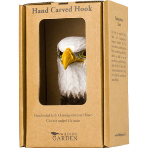 Hand Carved Bald Eagle Hook