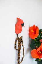 Load image into Gallery viewer, Hand Carved Northern Cardinal Hook