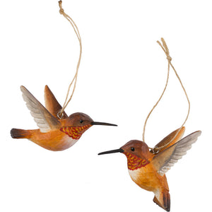 Hand Carved DecoBird Rufous Hummingbird