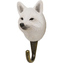 Load image into Gallery viewer, Hand Carved Arctic Fox Hook