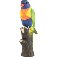 Load image into Gallery viewer, Hand Carved DecoBird Rainbow Lorikeet