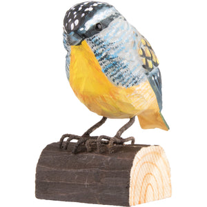 Hand Carved DecoBird Spotted Pardalote