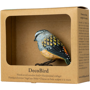 Hand Carved DecoBird Spotted Pardalote