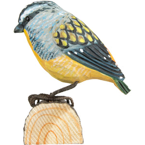 Hand Carved DecoBird Spotted Pardalote