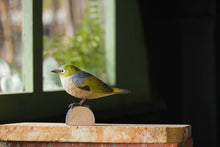 Load image into Gallery viewer, Hand Carved DecoBird Silvereye