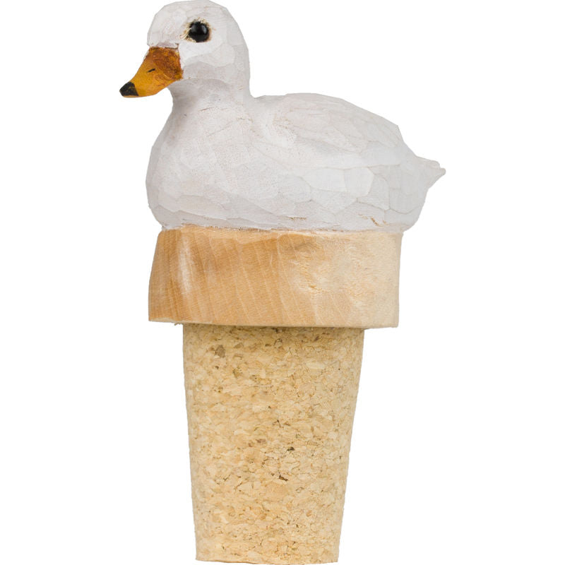 Hand Carved Bottle Stopper Duck