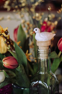 Hand Carved Bottle Stopper Duck