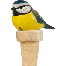 Load image into Gallery viewer, Hand Carved Bottle Stopper Blue Tt