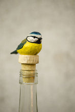 Load image into Gallery viewer, Hand Carved Bottle Stopper Blue Tt