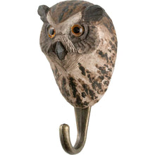 Load image into Gallery viewer, Hand Carved Owl Hook
