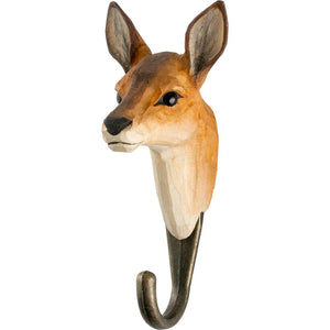 Hand Carved Roe Deer Hook